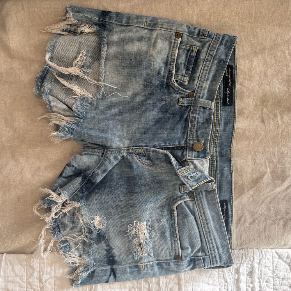 Citizens of Humanity Distressed Denim Shorts